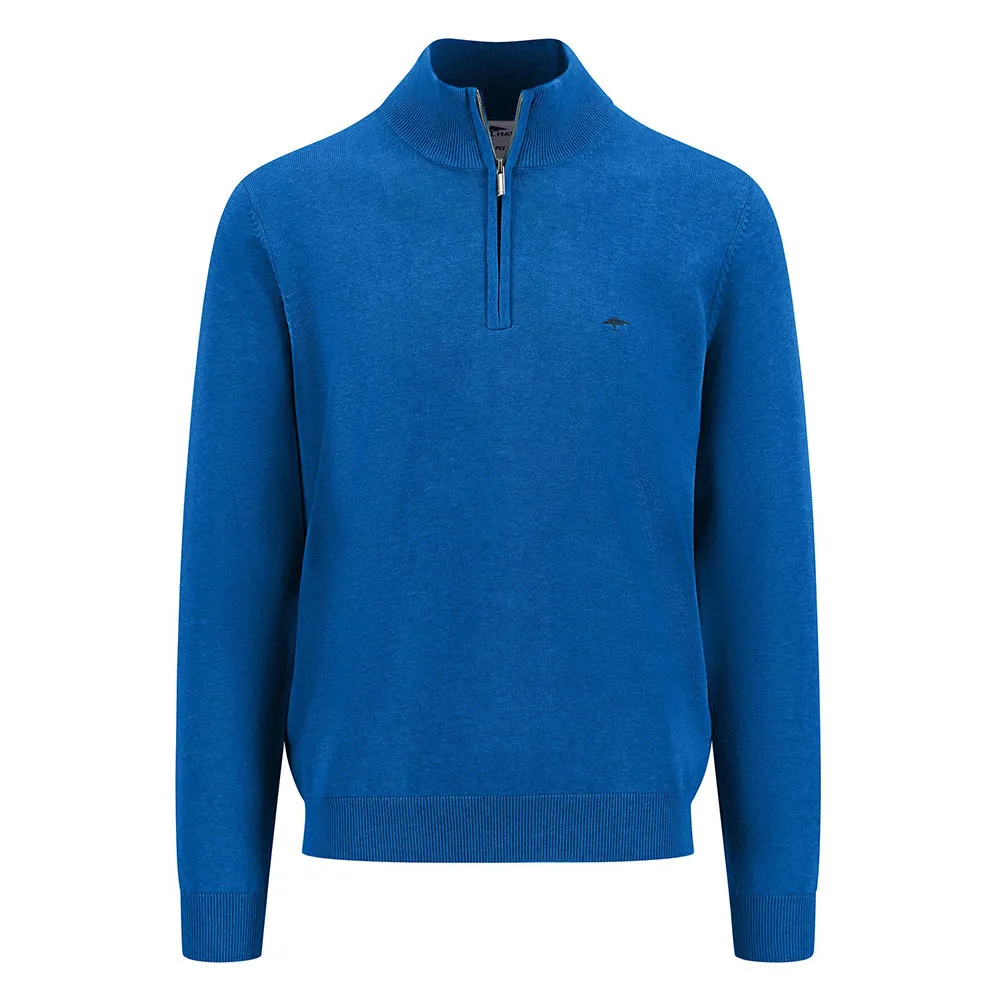 

Свитер Fynch Hatton Superfine half zip, синий