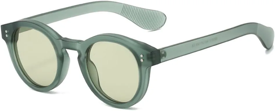 

Солнцезащитные очки UV400 с круглой оправой, конфетные цвета, панк-стиль, для женщин и мужчин, для бега и занятий спортом на открытом воздухе UYPTK, Green