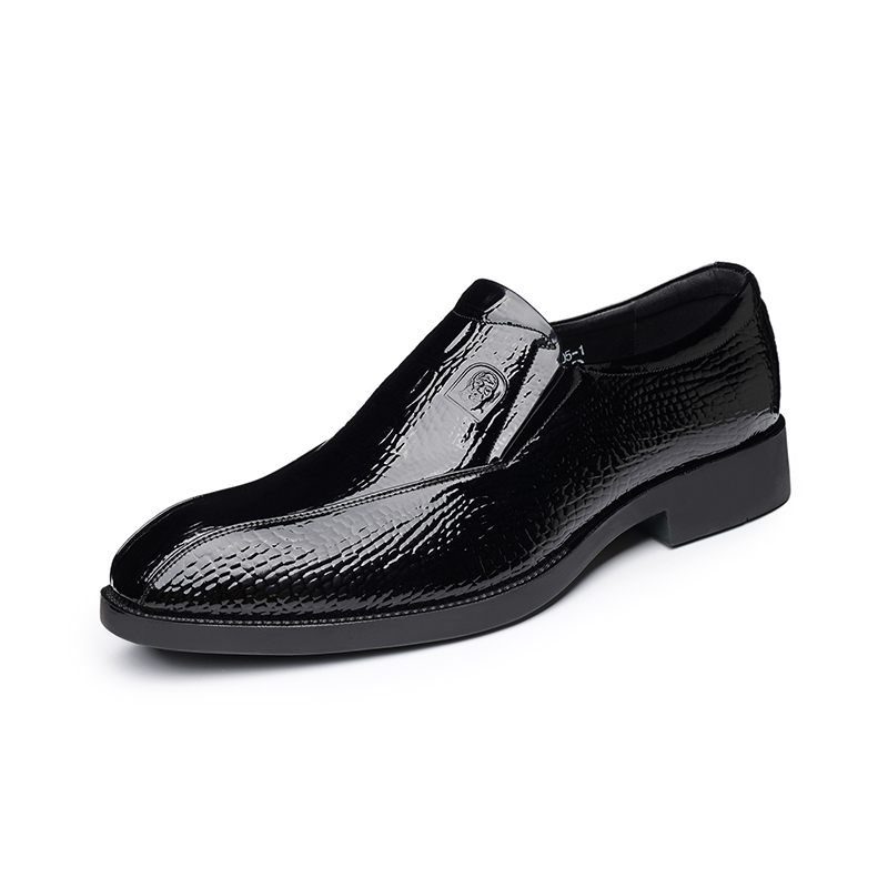 LAORENTOU Мужские классические туфли черные/коричневые/синие, цвет Black Cool — фото 4
