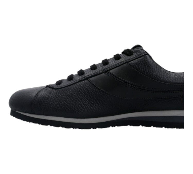 Bally Bredy 6231557 Мужские черные кроссовки из зернистой кожи оленя — фото 4