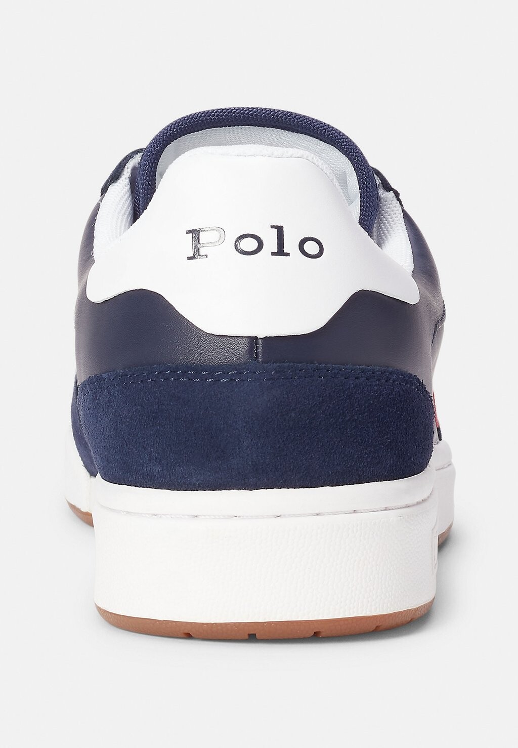 Кроссовки на шнуровке COURT LEATHER-SUEDE TRAINER Ralph Lauren, темно-синий