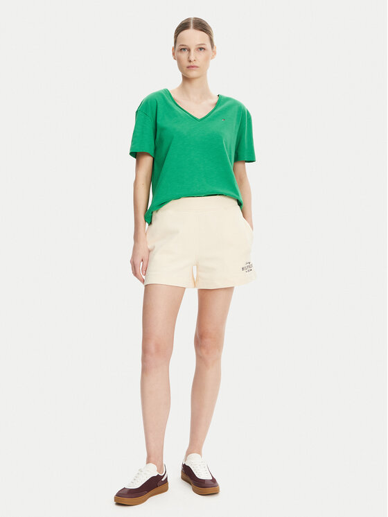 Футболка свободного кроя WW0WW43901 Tommy Hilfiger, зеленый — фото 2