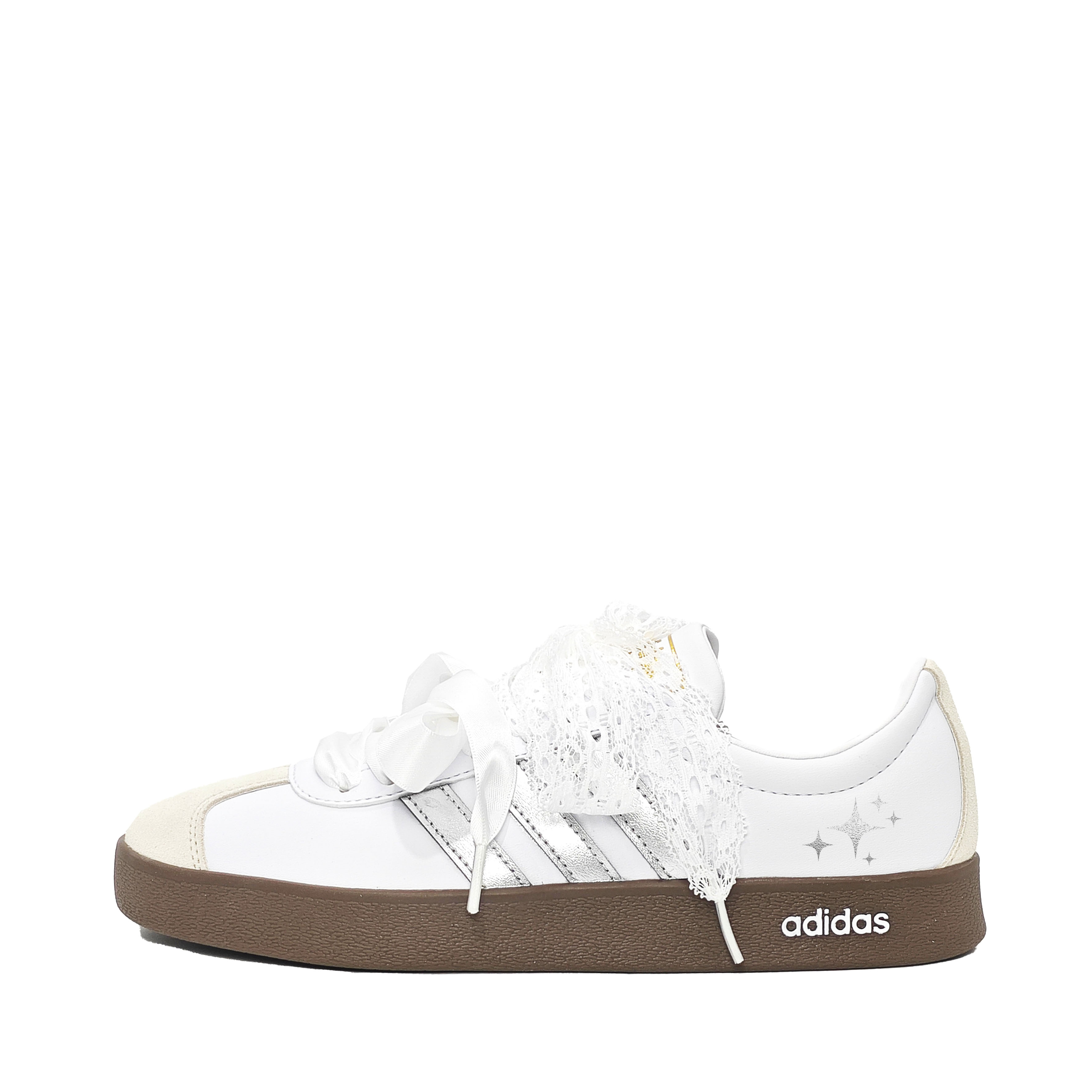 

Adidas Кроссовки Vl Court Classic Stars Low top Unisex Silver White