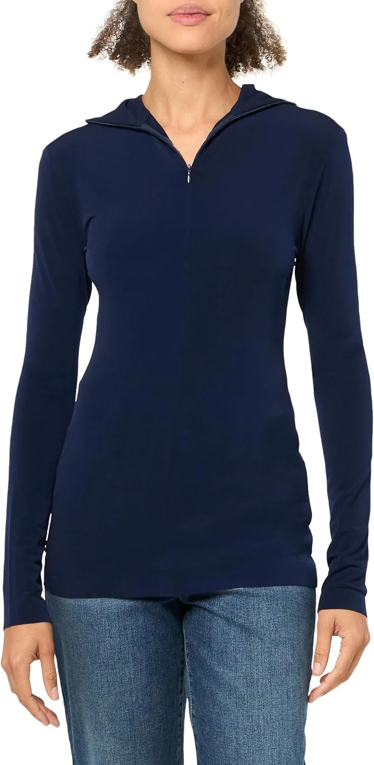 

Norma Kamali Женская водолазка с длинным рукавом Slim Fit