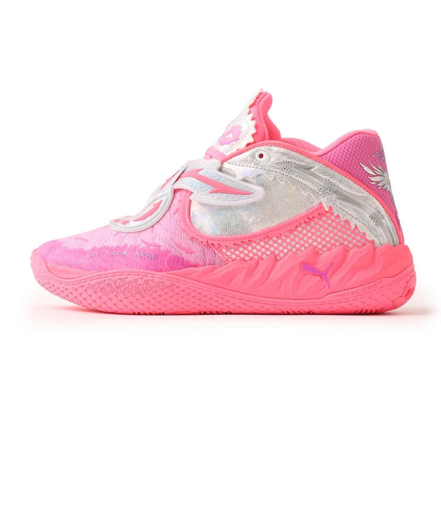Мужские кроссовки PUMA MB.05 WORLD TOUR розовые — фото 4