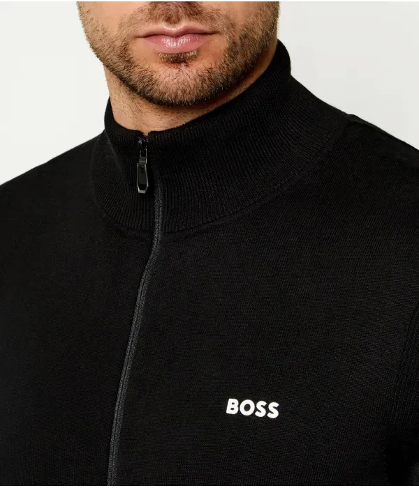 Свитер KN_Ever-X FZ regular fit Boss Green, черный — фото 4
