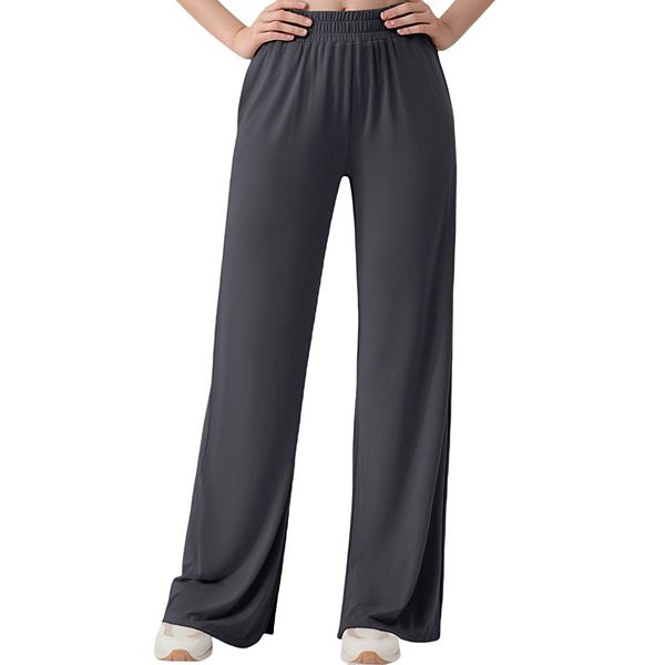 

Женские брюки-кюлоты с эластичным поясом и разрезом по бокам Anna-Kaci, Gray