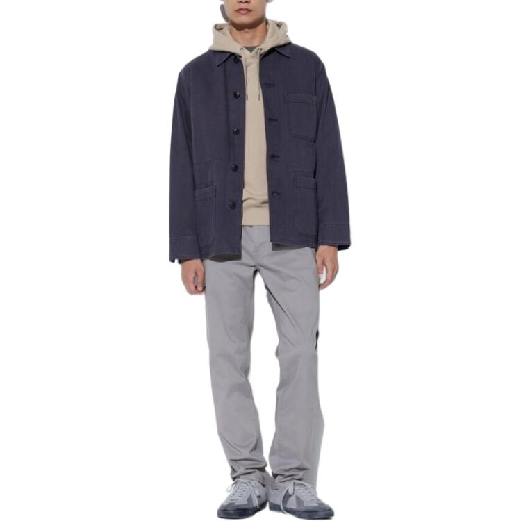 

Повседневные брюки унисекс небесно-серые Uniqlo, серый