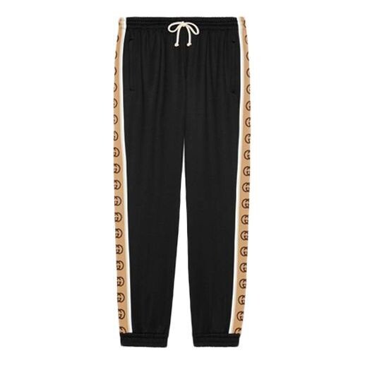

Брюки loose technical jersey jogging pant black Gucci, черный
