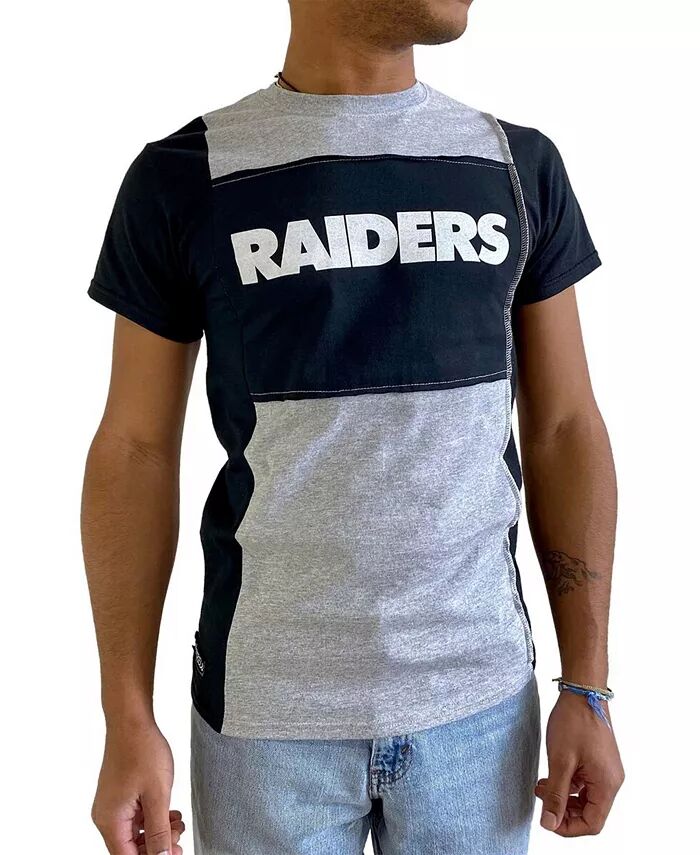 

Мужская серая футболка Las Vegas Raiders Split Refried Apparel
