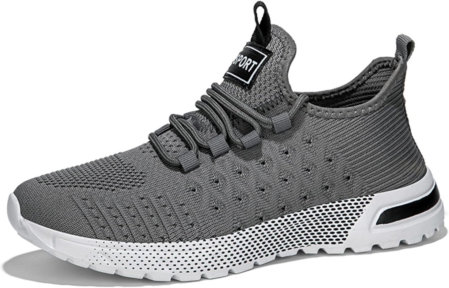 

Мужские легкие слипоны для ходьбы: дышащая сетка, противоскользящие. Идеально подходят для тенниса, бега и тренировок. Модный дизайн Kpdwfms, темно-серый