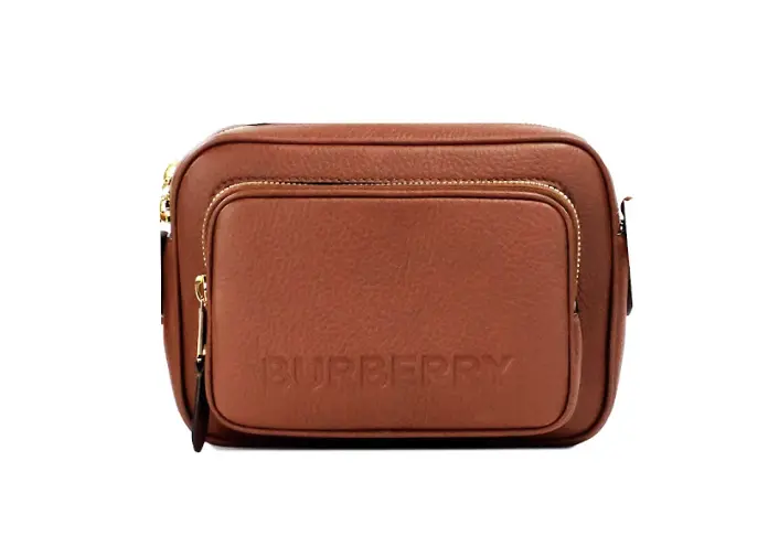 

Маленькая фирменная сумка через плечо из коричневой кожи для камеры Burberry