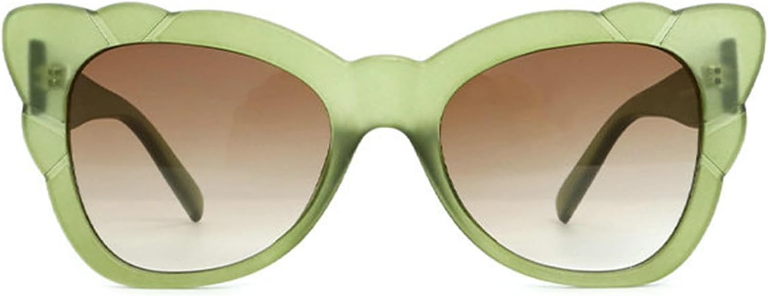 

willochra Милые солнцезащитные очки «кошачий глаз» для женщин, в стиле 90-х, винтажные, с градиентным рисунком и бабочками, ретро-очки, защита от ультрафиолета UV400, C8