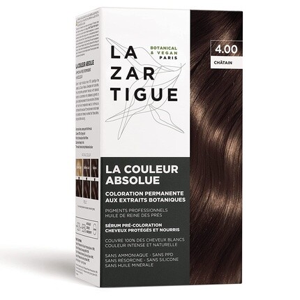 

Стойкая краска для волос Lazartigue Il Colore Assoluto 4.00 Каштан, Jf Lazartigue