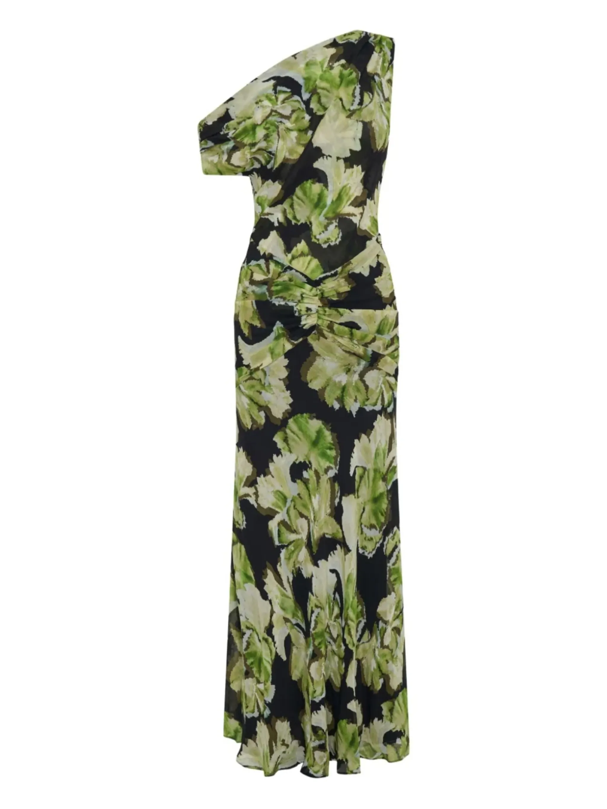 

Платье Elza на одно плечо с цветочным принтом Nicholas, черный