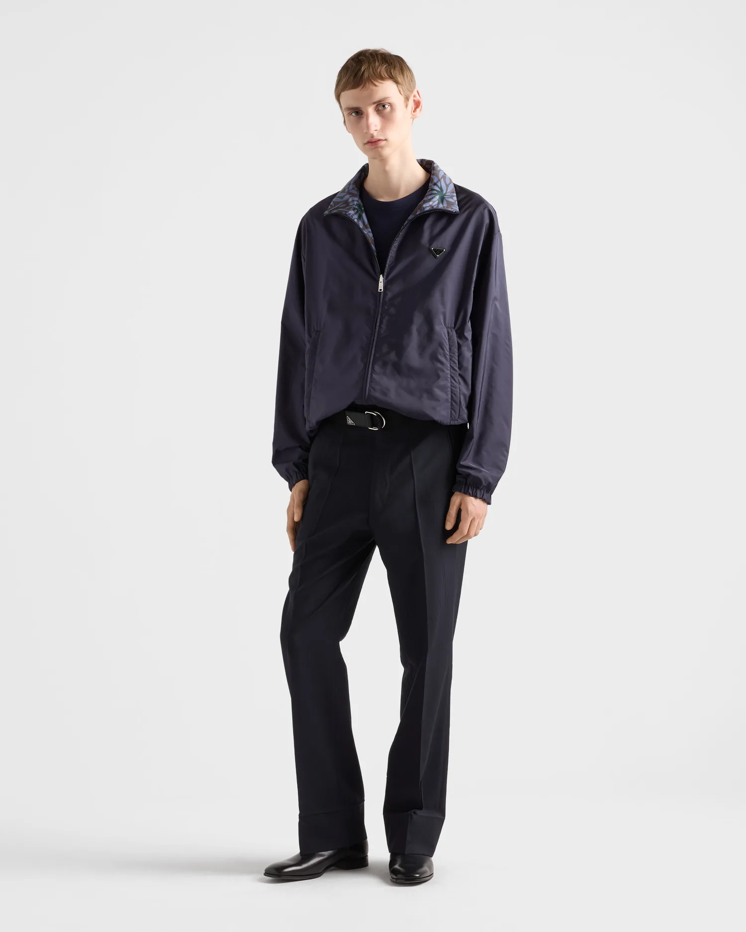 Двусторонняя куртка из переработанного нейлона Prada, черный — фото 2