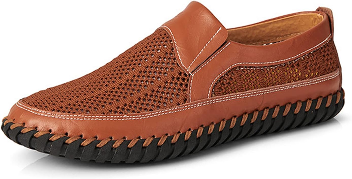 

Мужские дышащие кожаные сандалии UGOSELEC, коричневый