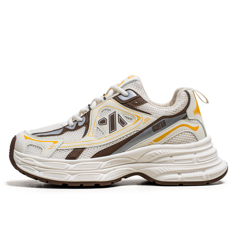 

Износостойкие низкие кроссовки на массивной подошве для мужчин Bull charm, Beige Brown