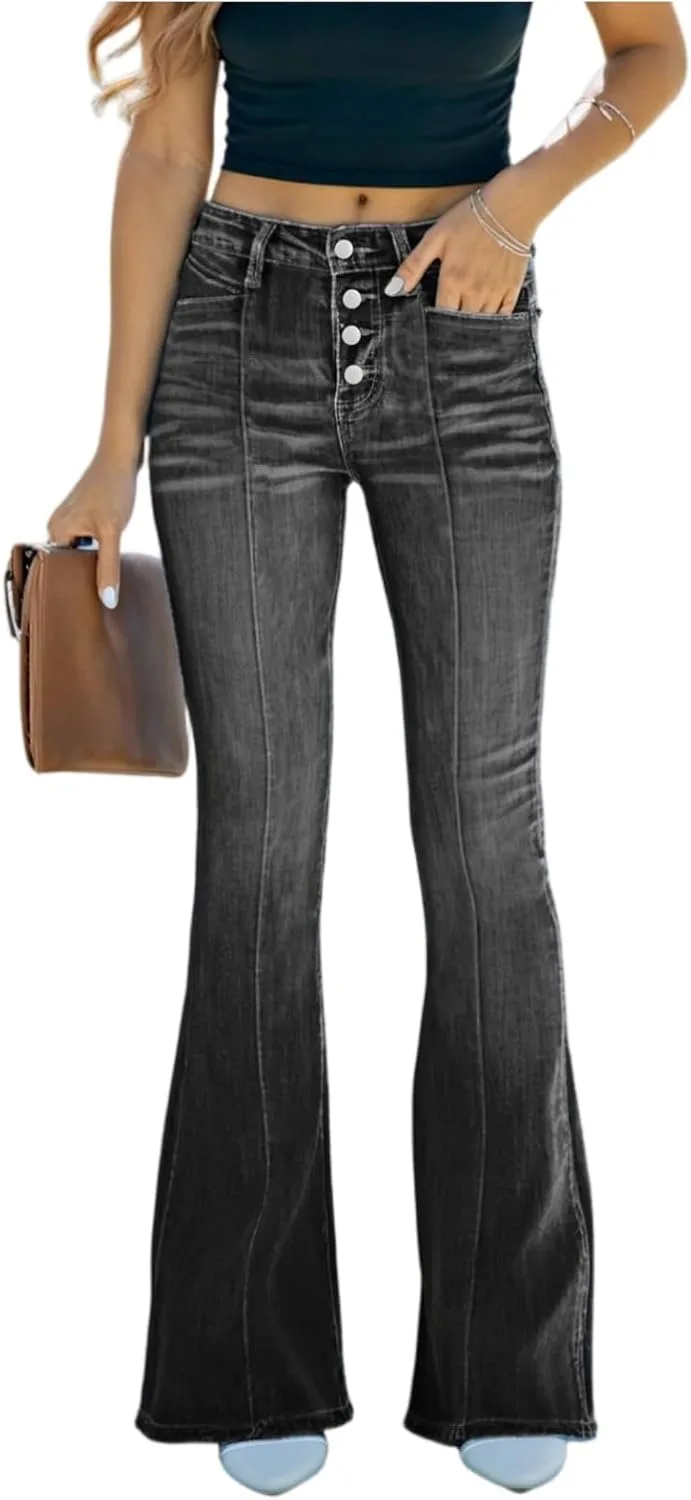 

Женские джинсы классического прямого кроя HYYGOCCTV