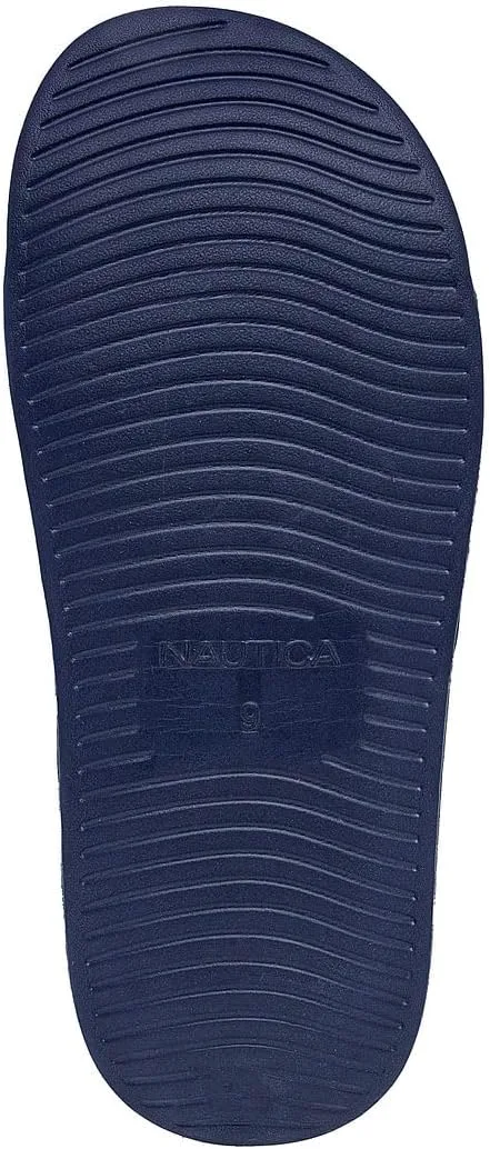 Мужские сандалии Nautica с открытым носком - удобные домашние и уличные душевые тапочки, темно-синий — фото 4