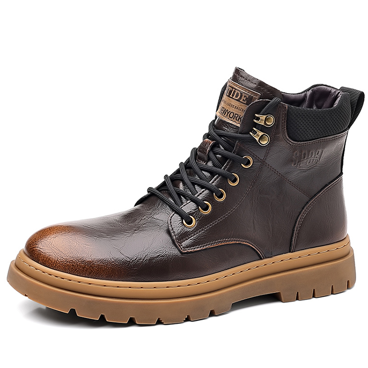 

YEDANI Мужские утепленные ботинки Martin Boots черно-коричневые, цвет Brown Insulated Shoes