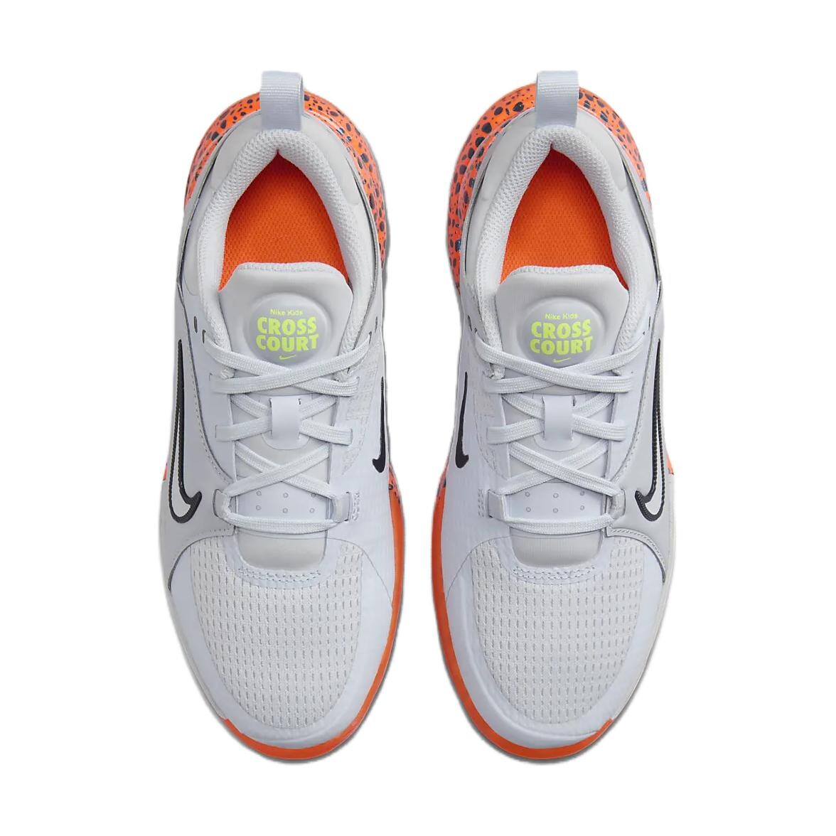 Кроссовки детские баскетбольные Crosscourt Series GS Low-top серые/оранжевые Nike, оранжевый — фото 4
