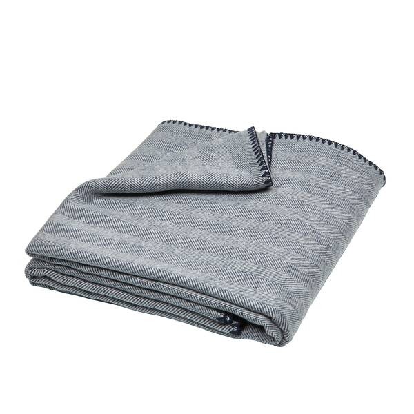 

Плед Aranda Winter Herringbone, 220 см, синий