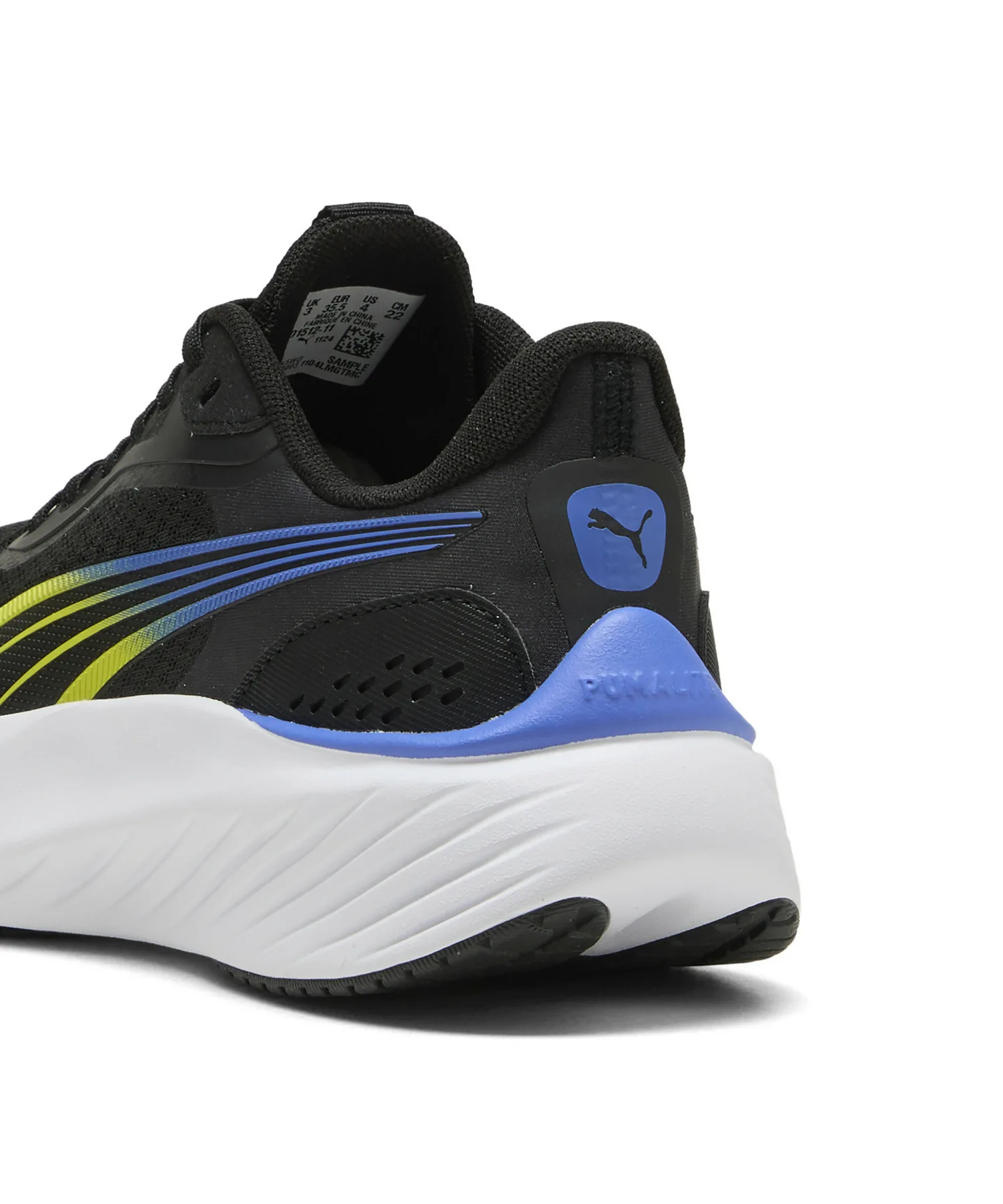 Детские кроссовки PUMA Pounce Lite Jr с сетчатым верхом зелёные — фото 3