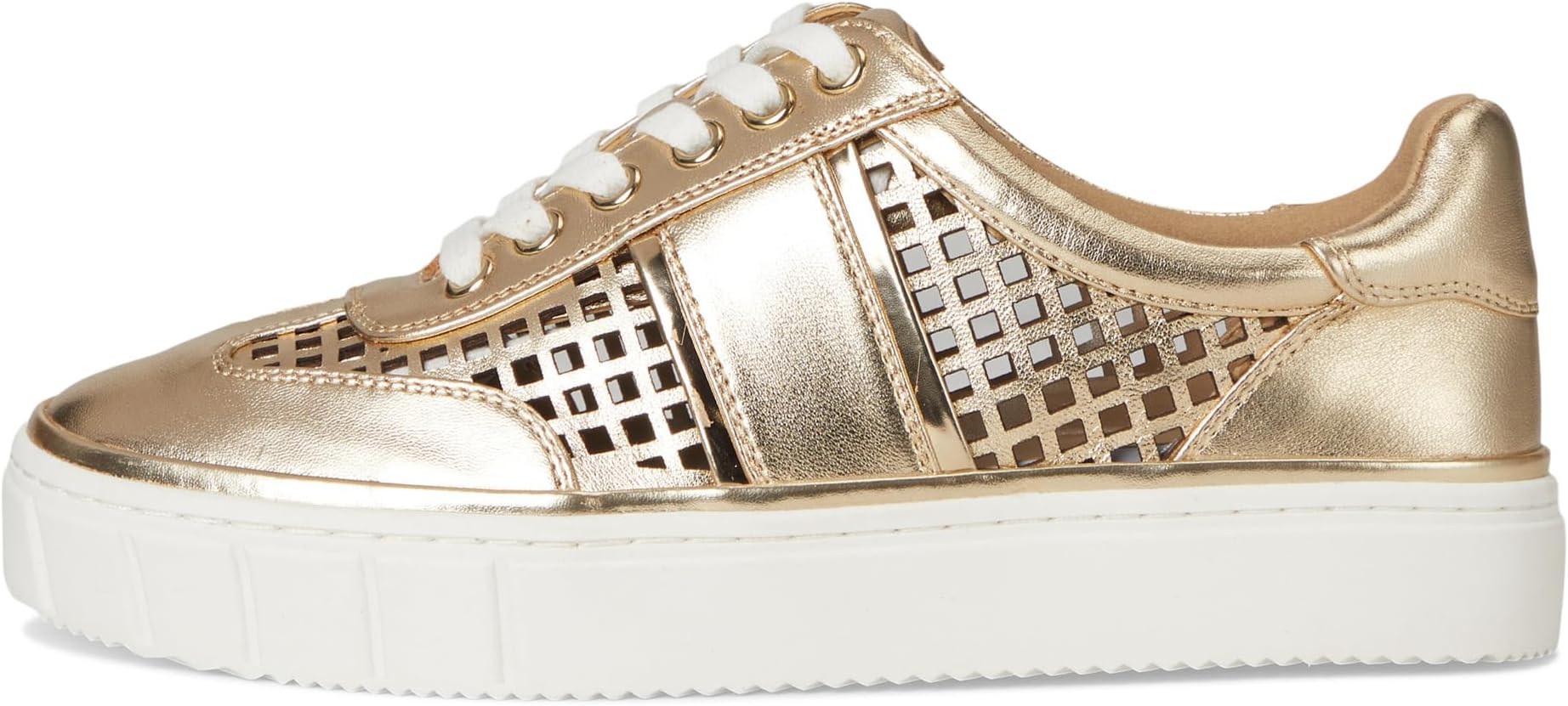 Кроссовки Vince Camuto Raiden Cut-out Platform Sneakers, цвет Egyptian Gold — фото 4