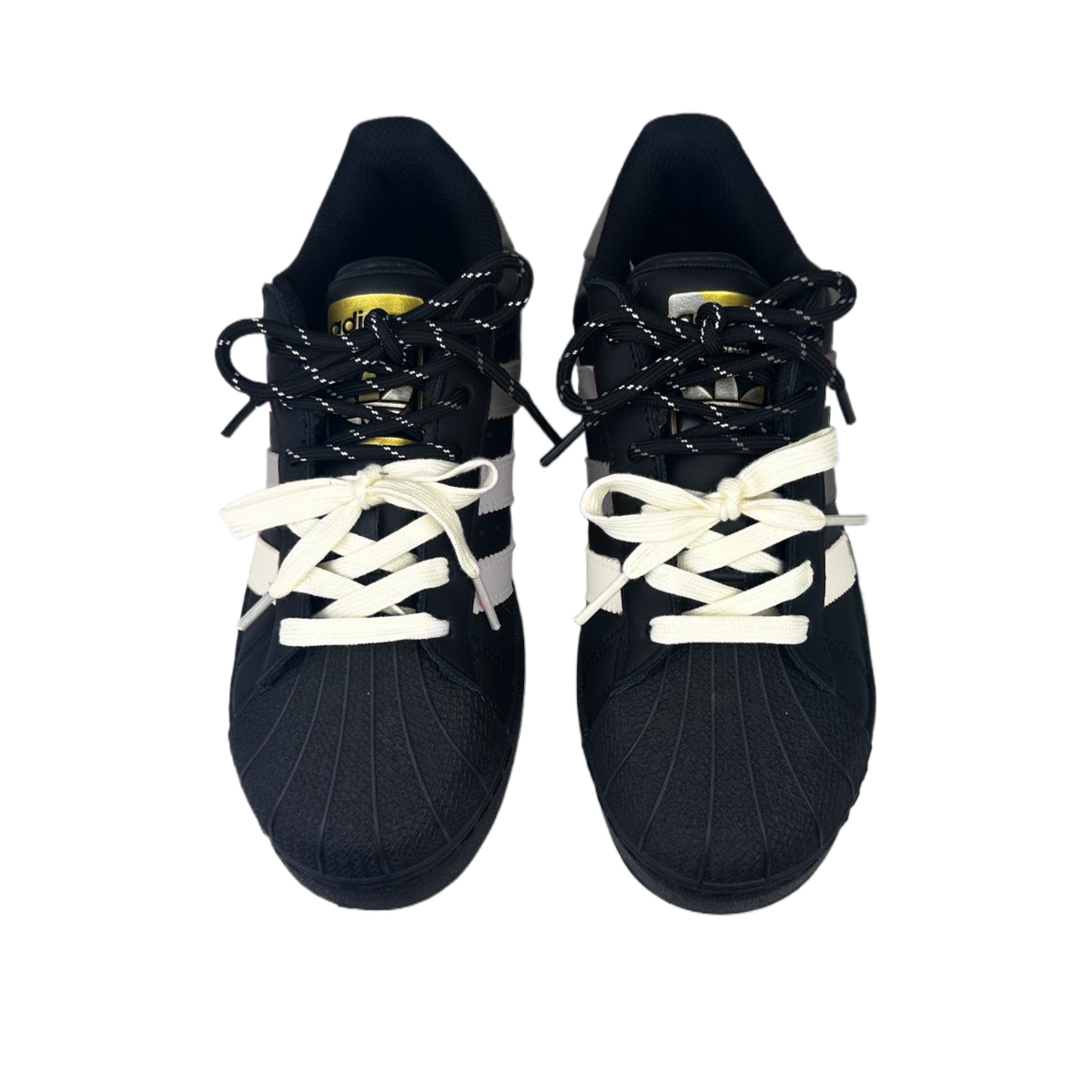 Adidas Originals SUPERSTAR XLG Антискользящие износостойкие низкие кроссовки для скейтбординга унисекс черный серый
