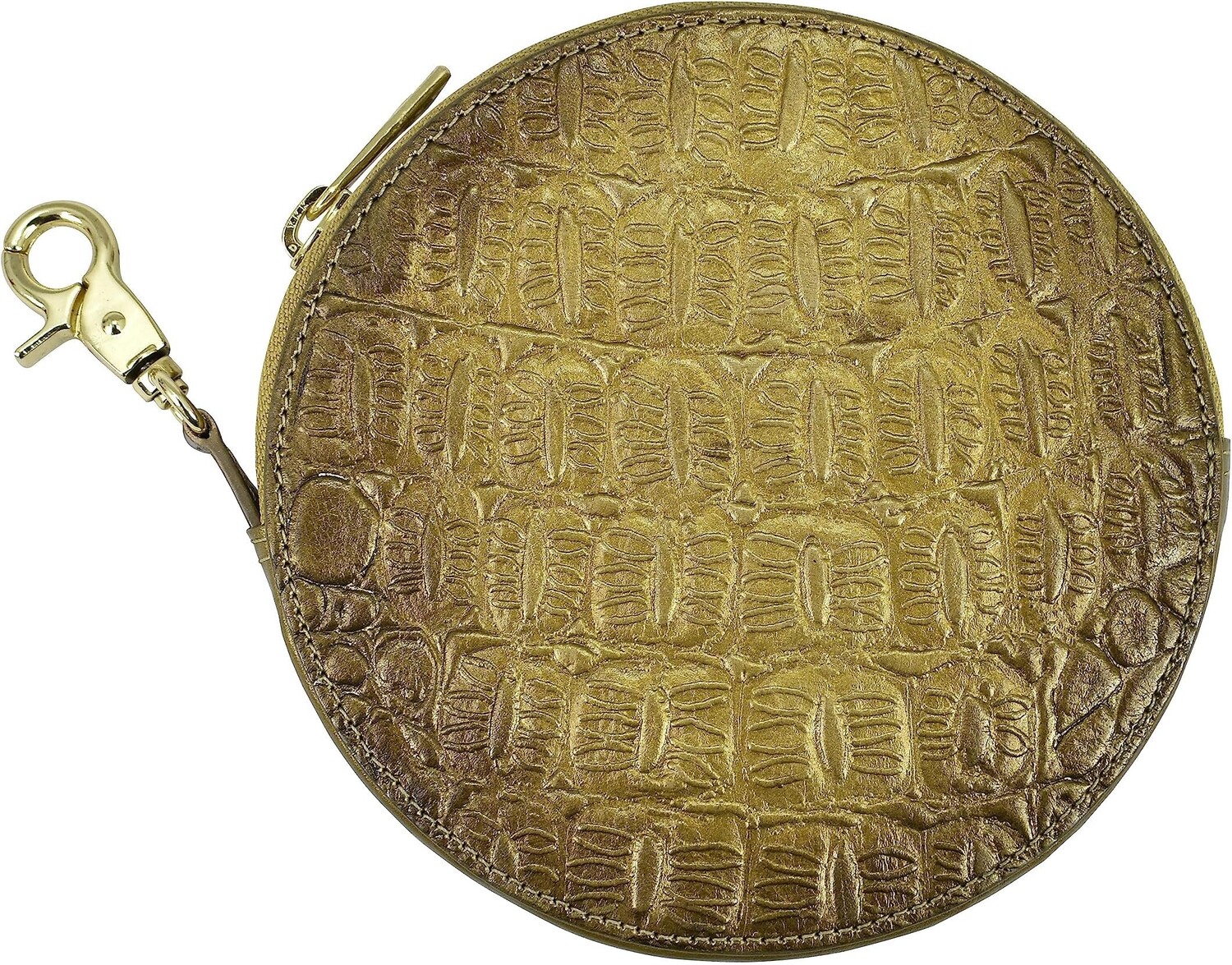

Кошелек Anuschka 1175 Round Coin Purse, цвет Croc Embossed Desert Gold