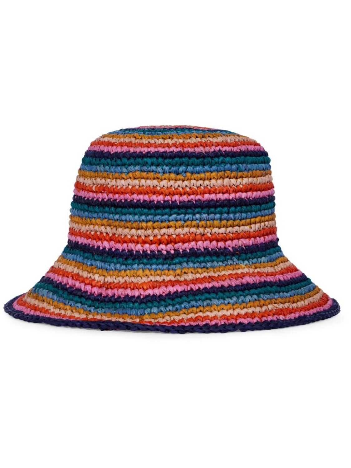 

Полосатая шапка-ведро крючком Paul Smith, розовый