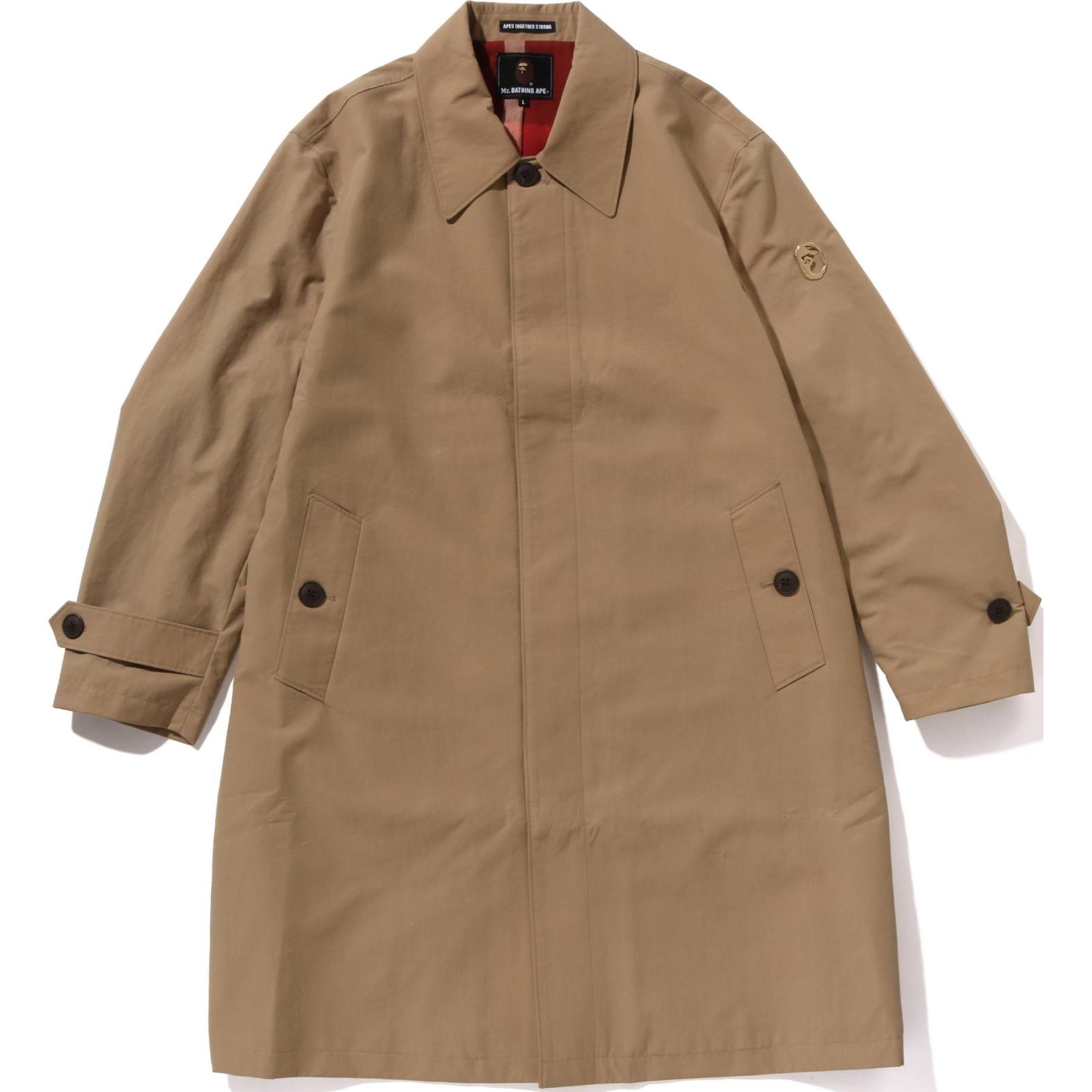 

A BATHING APE FW24 Mr BATHING APE Тренч Unisex Khaki Lapel Moderate