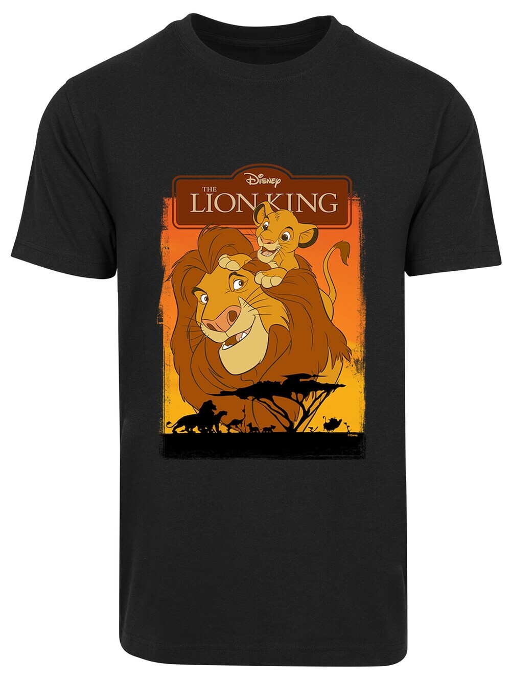 

Футболка F4Nt4Stic Disney König Der Löwen Simba Und Mufasa, черный
