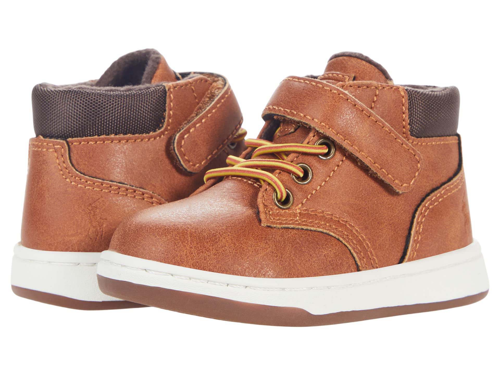 

Кроссовки Polo Ralph Lauren Kids Court Sneaker Boot, цвет Tan Burnished