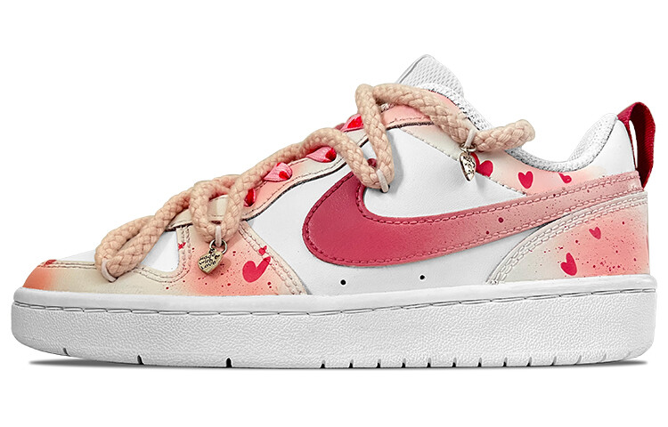 

Кроссовки Nike Court Borough Skateboarding Shoes Women's Low-top Pink/white, цвет Lotus Color
