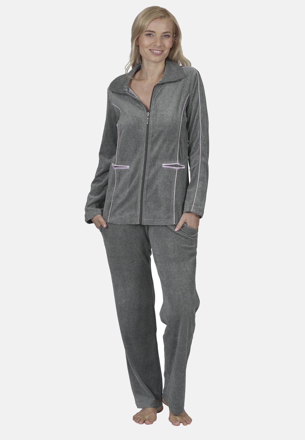 

Спортивные штаны DAMEN HAUSANZUG - Zip-up sweatshirt RAIKOU, антрацит