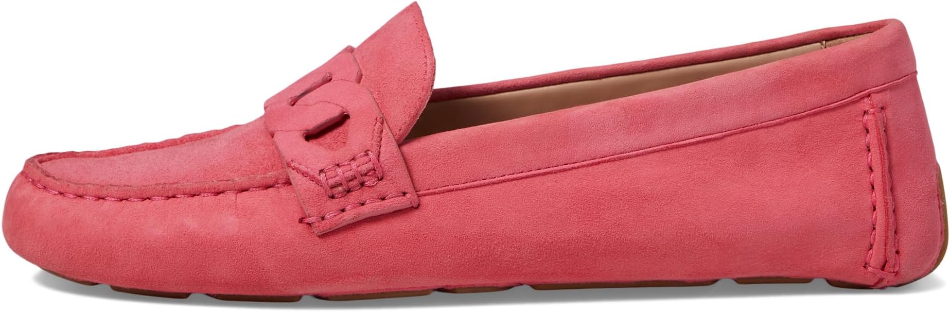 Лоферы Cole Haan Evelyn Chain Driver, цвет Camelia Rose Suede — фото 4