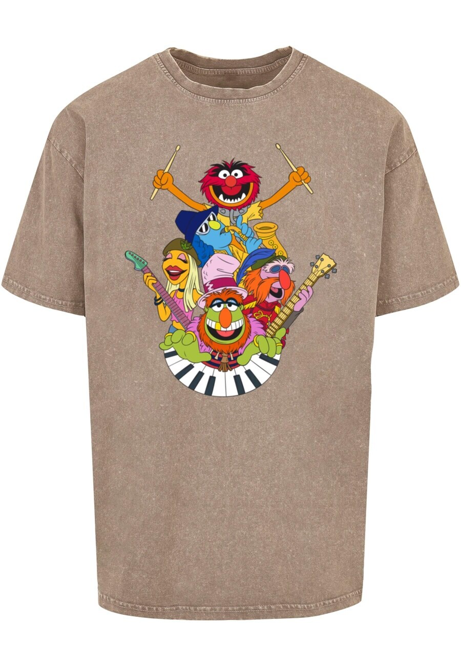 

Футболка ABSOLUTE CULT Muppets - Dr. Teeth and The Electric Mayhem, цвет mottled brown
