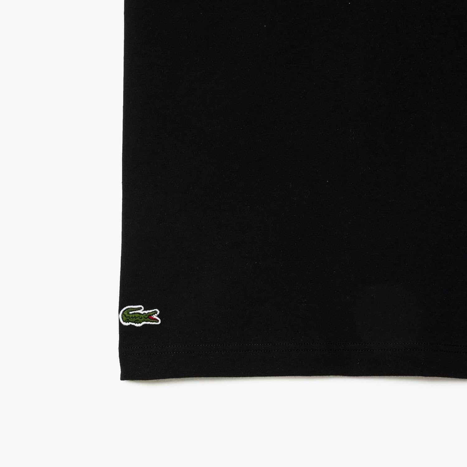 Футболка Lacoste, мужская, с круглым вырезом и графикой, черный — фото 3