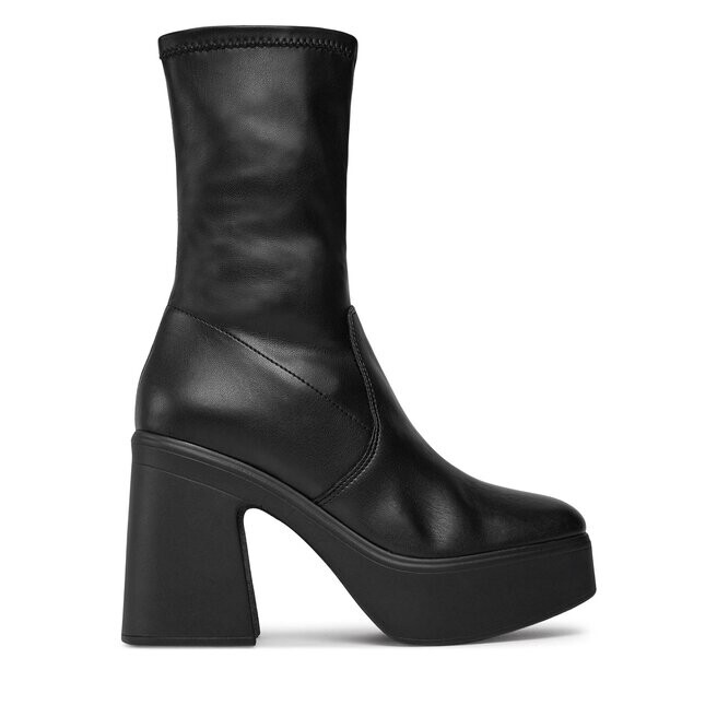 Ботинки женские Steve Madden LowPhoenix Bootie на толстом каблуке, черный — фото 2
