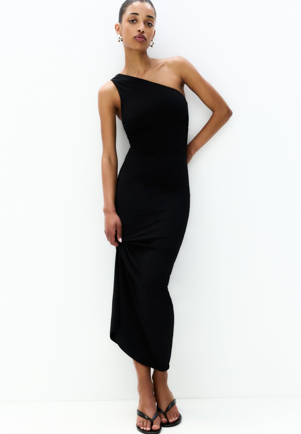 

Платье из джерси Maxi dress PULL&BEAR, черный