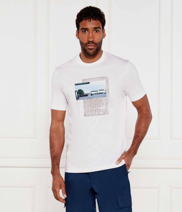 

Футболка te_ontheway Regular fit Boss Orange, белый