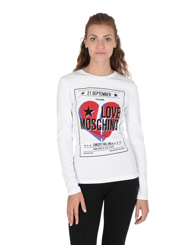 

Женская футболка Love Moschino, белый