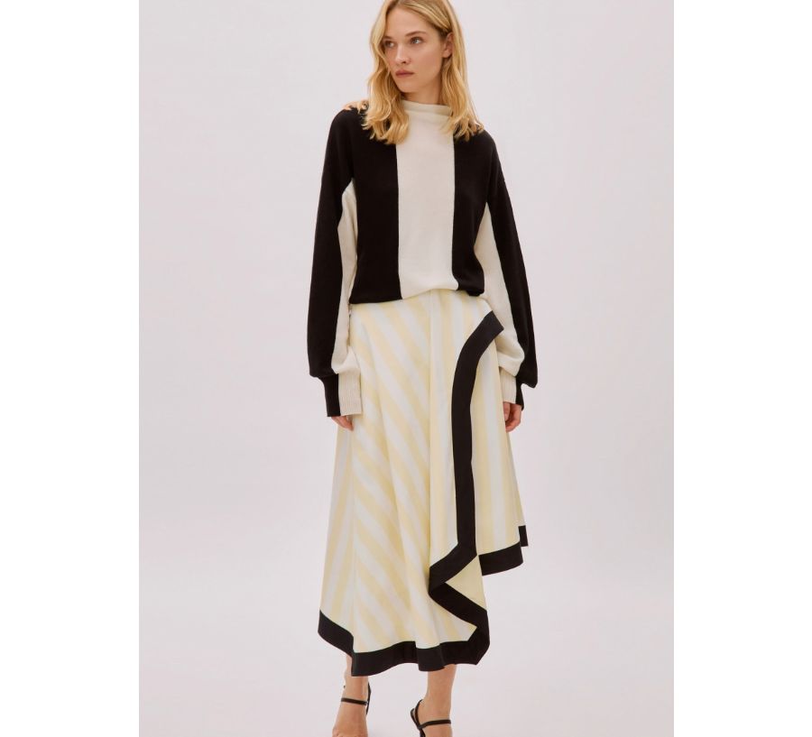 

Женская хлопковая полосатая юбка Kayra Labeca London, No Color