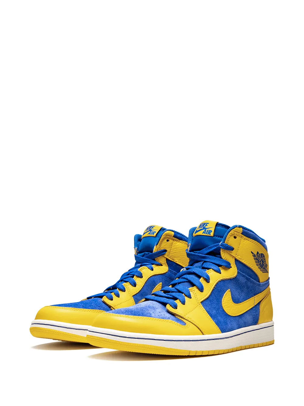 Кроссовки Air  1 Retro High OG Jordan, желтый — фото 2