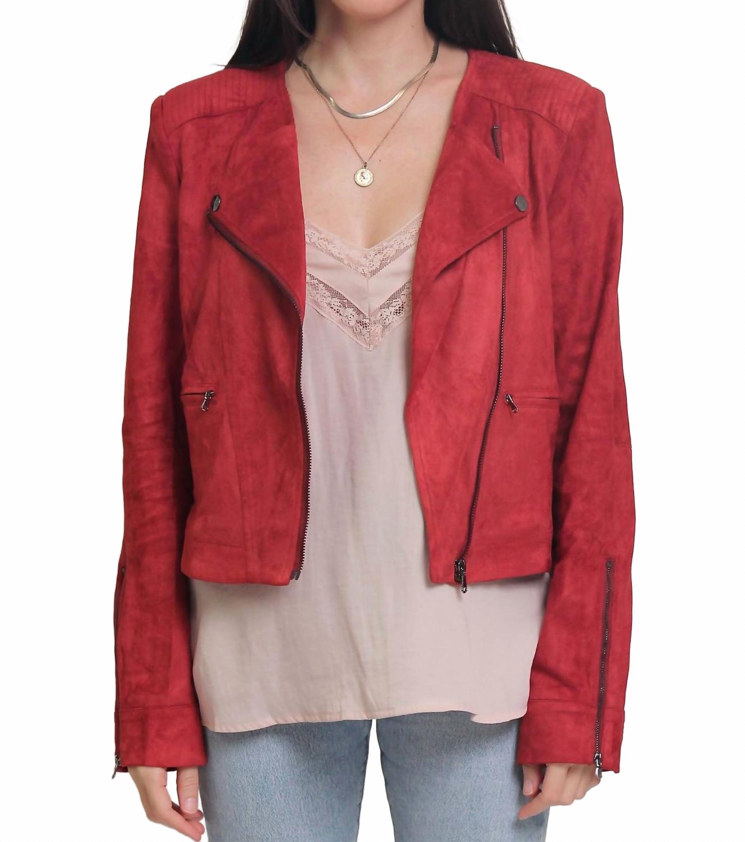 

Замшевая куртка Delilah цвета ржавчины FATE, Rust