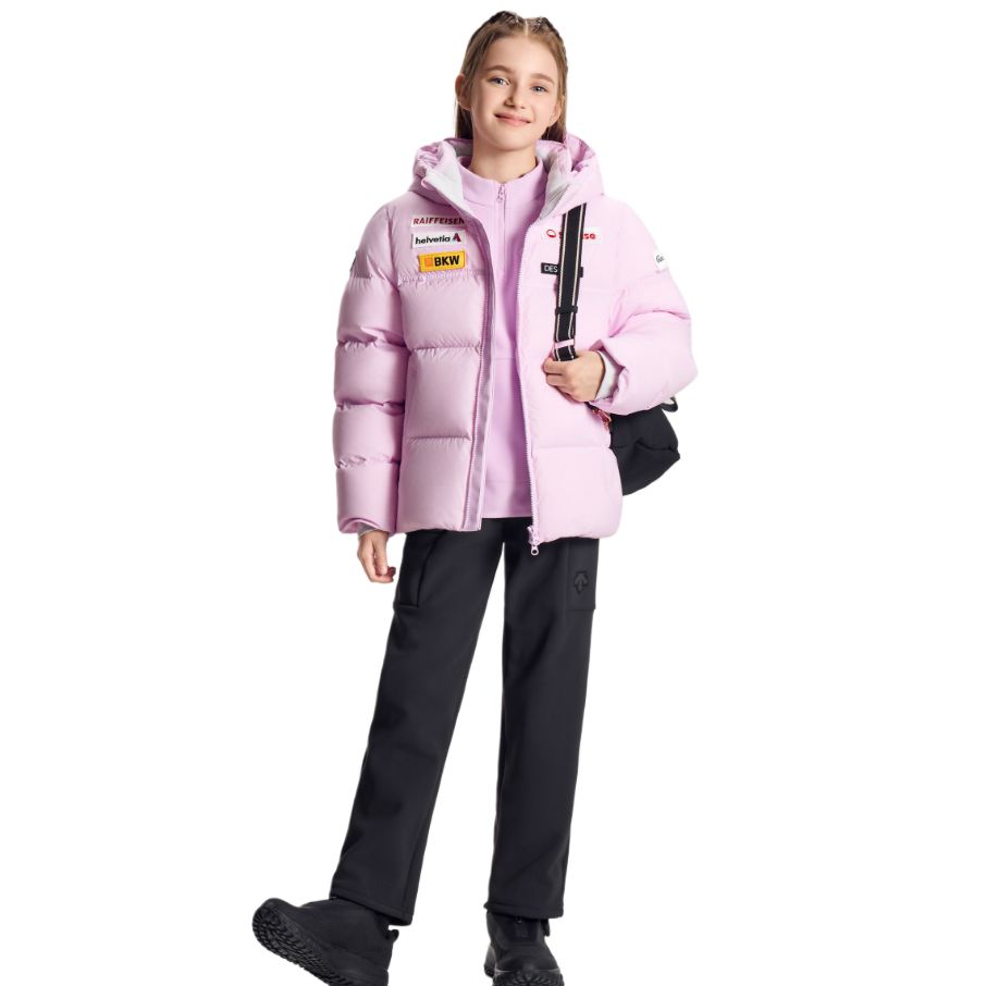 

Детские вязаные спортивные штаны FW25 DESCENTE, черный