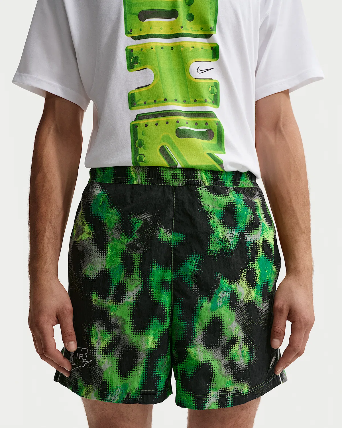 Мужские шорты Nike Air Woven, Mean Green/White — фото 2