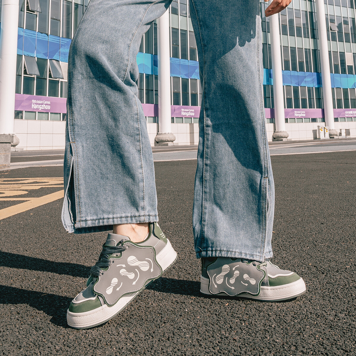 

Кеды, скейтборд обувь женская низкая хаки Semir